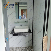 Contenedor Expandible ZYBOX de 20 pies/30 pies con Textura de Pizarra, Casa Expandible Prefabricada, Hotel Modular de Lujo, Oficina, Espacio Comercial