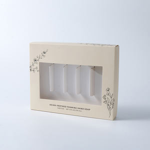 Boîtes d'emballage écologiques personnalisées pour sérum visage <span class=keywords><strong>bio</strong></span>, kit de soins de la peau, boîtes pliables recyclables avec couvercle et base <span class=keywords><strong>en</strong></span> papier avec feuille d'aluminium pour cadeau - Product Image 1