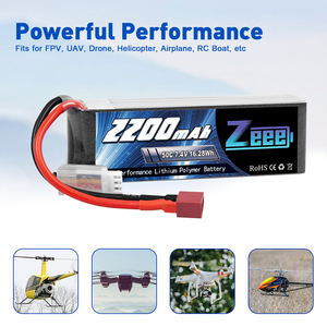 Batería Zeee <span class=keywords><strong>7.4</strong></span> <span class=keywords><strong>V</strong></span> 50C 2200 MAh 2S Lip 2S Lipo para <span class=keywords><strong>RC</strong></span> con Conector Deans T para <span class=keywords><strong>Coche</strong></span>, Camión, Avión, Helicóptero, Barco, Hobby de Control Remoto - Product Image 4