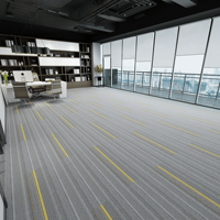 Dalles de moquette modulaires modernes, lavables, en boucle, insonorisées, en nylon, avec base en PVC résistante à l'usure, pour le bureau et la maison