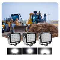 Homologation Emark, lampe de travail LED haute puissance 100W super lumineuse pour excavatrice, lampe de travail LED de 7 pouces