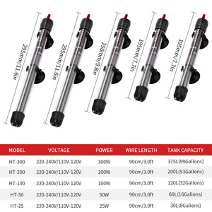 25-300W Acuario Varilla de calentamiento de temperatura constante automática Lámpara de temperatura constante Calentadores de tanque de peces - Product Image 6