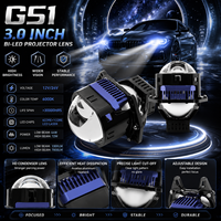 Nouvel Arrivage – Lentille de projecteur laser Bi-LED 3,0 pouces 12V 24V 72W universelle pour phare de voiture, rénovation 6000K, éclairage haute luminosité