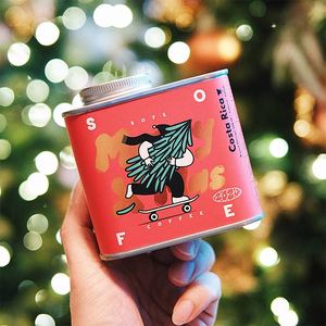 अनुकूलित क्रिसमस उपहार धातु टिन कॉफी बीन्स चाय अखरोट कुत्ते के लिए हवा वाल्व सील कंटेनर के साथ भोजन के लिए कर सकते हैं - Product Image 3