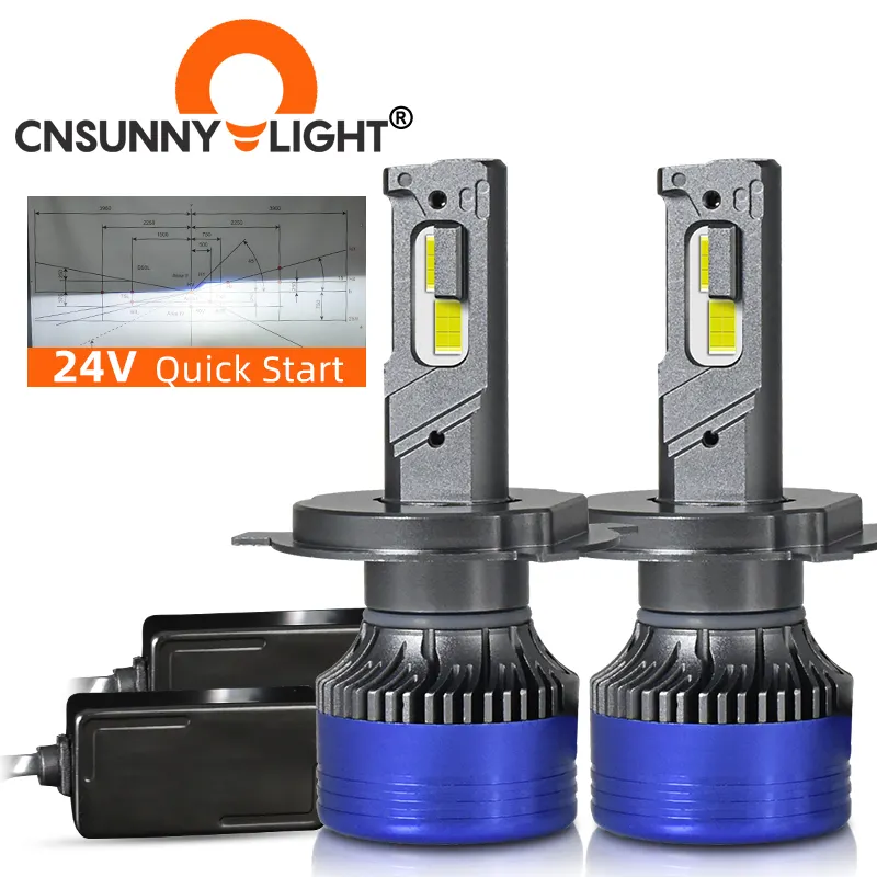 24V Camion Pick-Up Sistemi di Faros Ha Condotto le luci Fari Luces 80W Luce di Nebbia Altri Camion Luce Accessori di Ricambio Led H4 Fari