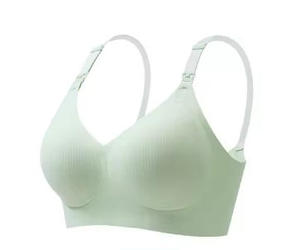Sujetador de <span class=keywords><strong>lactancia</strong></span> sin aros <span class=keywords><strong>con</strong></span> cierre trasero y copa 3/4, sin costuras, tallas grandes M-5XL, para embarazadas, venta al por mayor - Product Image 2