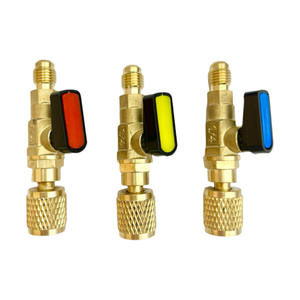 Cross-Border Supply R22 Refrigerant Charging <b>Safety</b> Ball Valve for Air Conditioner/Refrigerator Ball Valves <b>Product</b> Category - Product Image 3