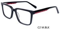 Gafas de Lectura con Montura Completa de Acetato Hechas a Mano, Color Laminado Cuadrado, Modernas, de Alta Calidad, Duraderas, Tamaño Pequeño, con Logotipo