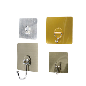 Phổ kích thước tùy chỉnh nhựa kim loại mạnh mẽ tự dính dính móc đấm miễn phí phòng tắm nhà bếp tường dính móc - Product Image 4