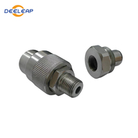 Coupleur rapide hydraulique haute pression forgé 3/8"-18NPT plaqué, 700 bars, 10000 PSI, pour pompe hydraulique