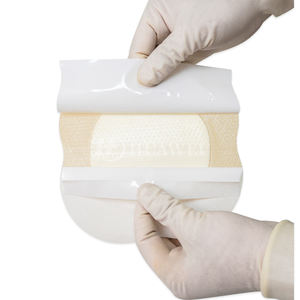 แผ่นปิดแผลซิลิโคนรูปทรงดอกไม้ พร้อมขอบนุ่ม ติดแน่น สำหรับแผลกดทับบริเวณกระดูกก้นกบ ปลอดเชื้อ ได้รับการรับรองมาตรฐาน CE - Product Image 2