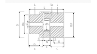 Accouplement de moteur à fleurs de prunier XLGEGR, accouplement élastique de type griffe pour compresseur d'air, accouplement de couple