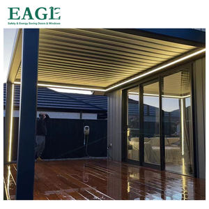 <span class=keywords><strong>4x3</strong></span> étanche bioclimatique aluminium Pergola motorisée extérieur <span class=keywords><strong>jardin</strong></span> auvent système de toit persiennes Pergola auvent Kits pavillon - Product Image 1