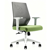 Chaise de bureau ergonomique en maille, chaise à soutien lombaire réglable, chaise pivotante de direction moderne, chaise de bureau en tissu durable