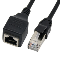 Câble d'extension réseau Ethernet LAN XYS RJ45 mâle-femelle CAT7, taux de transfert de 1 Gbit/s, non blindé, paire torsadée à huit conducteurs 24-28AWG