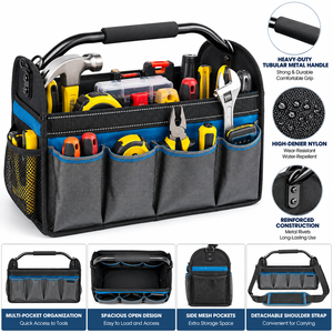 Bolsa de Herramientas Grande de Nylon de Alta Resistencia con Parte Superior Abierta para Hombre, Robusta y Duradera, Compatible con OEM y ODM - Product Image 1