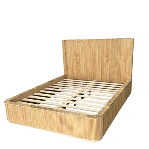Meubles de chambre à coucher en chêne, taille king, 5 pièces, ensembles complets de chambre à coucher, lit queen en bois avec rangement - Product Image 4