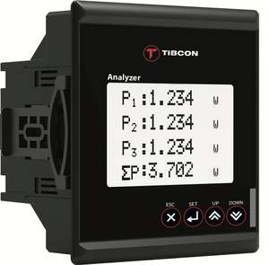 Analizador de Energía Trifásico Tibcon Serie EA, Medidor de Potencia Digital Inteligente, RS485 Modbus RTU, Análisis de Armónicas 51, Panel de 96x96 mm, Alta Precisión - Product Image 2