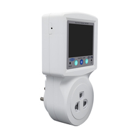 Prise de courant WIFI TUYA TOMZN Thaïlande avec protection contre les surtensions et les surintensités AC220V 16A, avec compteur PE et minuterie, disjoncteur MCB 3 broches