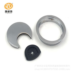 Yaweite Round Zinc Alloy Cable Box Detachable Office <b>Desk</b> Wire Management Organizer for Computer Conference Tables - Product Image 3