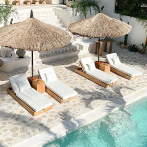 Outdoor Teak Chaise Piscina Daybed Tumbona Muebles Bal Harbour - Product Image 6