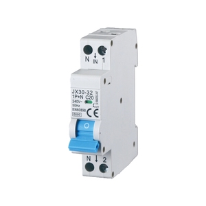 Gloca เบรกเกอร์ขนาดเล็ก1P + N 20A 6kA 250V C20ติดตั้งรางดินสำหรับใช้ในบ้าน - Product Image 1