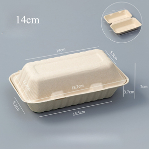 Caixas de Papel Kraft para Hambúrguer e Sushi, Descartáveis, Recicláveis, Ecológicas, Impermeáveis, de Materiais Reciclados, para Alimentos, Embalagens para Viagem - Product Image 2