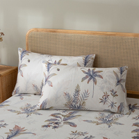 100% literie en lin Floral impression 3D draps de lit literie taille double ensemble de housse de couette