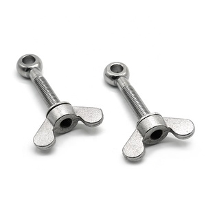 Tornillo de ojo con tuerca de mariposa de acero inoxidable - Product Image 3