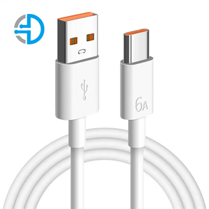 Nhà Máy bán hàng trực tiếp PVC 6A siêu sạc cáp 1m 1.5m 2m Điện thoại di động USB A để Loại C USB Cáp dữ liệu - Product Image 1
