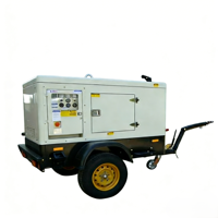 Groupe électrogène diesel insonorisé triphasé 20kVA 30kVA 50kVA 60kVA pour usage domestique avec ATS, petit groupe électrogène portable