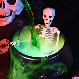 Produits de dropshipping : Nouveau Caldeirond de Sorcière d'Halloween 2026 avec Lumière LED et Générateur de Brouillard, Décoration Squelette pour Fête d'Halloween - Product Image 1