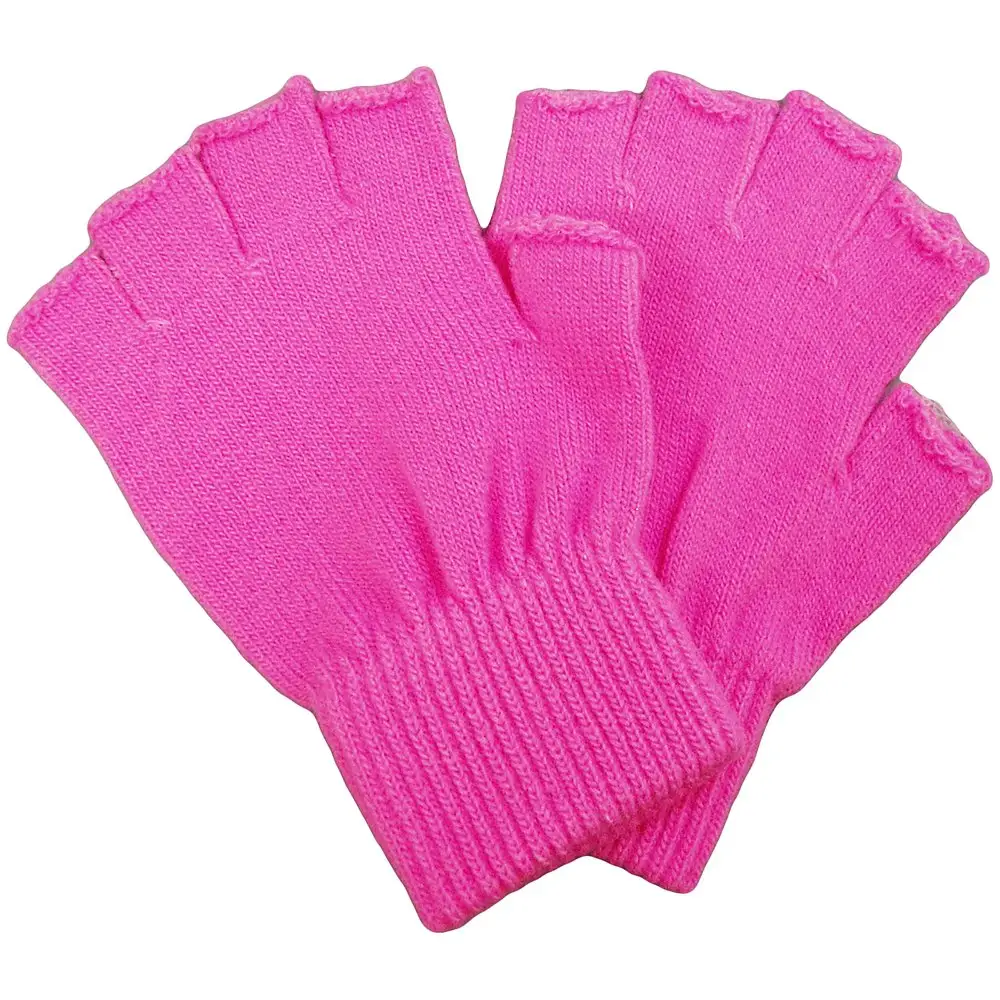 original manufacturer directly supply hot warm soft popular elegant lightweight half solid color finger-less knit mitten