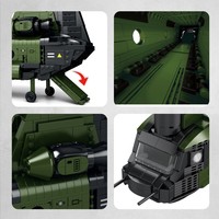 Reborix 33031 Delta Force CH-47 Chinook Transport Helicopter Building Blocks ABS Plastic 1490 Piece Model Toy for Ages 14+