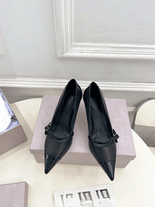 Zapatos Jimmy de Alta Calidad con Tacón Alto, Decoración de Hebilla de Perlas, Diseño Integral, Elegantes, Intelectuales y a la Moda - Product Image 1