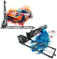 Imprimante à jet d'encre UV murale verticale 3d pour peinture murale Imprimante murale directe pour intérieur et extérieur Prix de la machine d'impression 3d