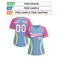 Camiseta de Béisbol Personalizada Unisex, Talla Grande, Estilo Urbano, Sublimada, Uniforme de Equipo Colorido, Venta al Por Mayor, MOQ Bajo, Diseño Gratuito, Envío Rápido