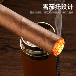 Briquet torche pour cigares 9 mm réglable en métal rechargeable au butane pour voyage - Product Image 3