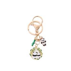 Dễ Thương Men Tre Lá Quà Tặng Keychain Trung Quốc Phong Cách Động Vật Gấu Trúc Keychain Vòng Chìa Khóa Cho Cô Gái Phụ Nữ Trang Trí - Product Image 5