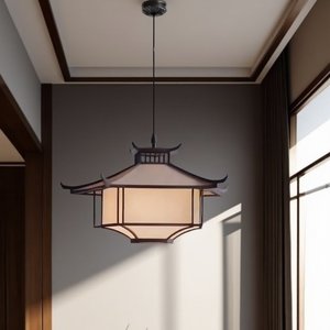 Nueva Lámpara Colgante Estilo Chino para Restaurante, Inspirada en <span class=keywords><strong>la</strong></span> Dinastía Song, Estética Zen, Luz LED para Vestíbulo, Tradicional - Product Image 4