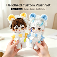 Poupée en peluche personnalisée Kpop Idol en gros, design de personnage OC, poupée en coton, mignonne avec oreilles de chat, peluche rembourrée pour affichage Itabag, cadeau