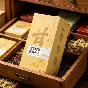 Té Herbal Orgánico de Crisantemo y Cassia para la Desintoxicación del Hígado y el Cuidado de la Visión, Reduce el Calor, Bolsitas de Té Portátiles para Trabajadores de Turno Nocturno - Product Image 1