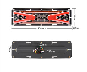 12V 24V dynamique <span class=keywords><strong>LED</strong></span> camion <span class=keywords><strong>feu</strong></span> arrière coulant clignotant feux de freinage arrière inverse camion Bus <span class=keywords><strong>caravane</strong></span> lumières <span class=keywords><strong>LED</strong></span> pour remorque - Product Image 6