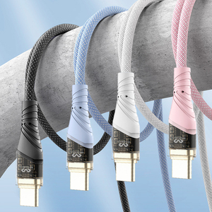 USB C כבל 3A 5A מהיר טעינה קלוע PVC סוג c 1M 1.5M 2M מותאם אישית אורך usb כבל נתונים עבור samsung - Product Image 2