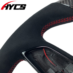 Volant sport M en fibre de carbone noir personnalisé pour Audi A3 A4 A5 B8 B9 R8 Q3 Q5 MK3 TT RS TTS <span class=keywords><strong>MK</strong></span> Accessoires de voiture - Product Image 3