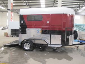 Remolque de Lujo para Caballos 2HAL de Acero, Remolque Móvil Flotante Tipo Camper, Alojamiento Estándar Australiano con Capacidad para 2 Caballos, Carro de Transporte - Product Image 3