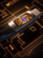 1,2M 100W Schnellladekabel Typ-C zu Typ-C Reines Kupfer Datenkabel mit LED-Bildschirmanzeige Nylon & Zinklegierung für Mobiltelefone