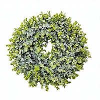 Couronnes pour porte d'entrée 60CM, couronne artificielle de printemps pour porte d'entrée, ferme, mariage, verte, toute l'année, intérieur extérieur, pour décoration