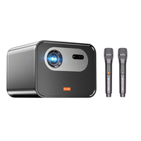 [Échantillon gratuit pour les distributeurs] BYINTEK R90 Max 2200 Lumens Projecteur DLP portable pour karaoké, projecteur de cinéma maison 1080P avec base