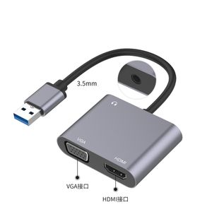 <span class=keywords><strong>Adaptador</strong></span> 3 en 1 USB <span class=keywords><strong>a</strong></span> <span class=keywords><strong>HDMI</strong></span> / VGA / Audio HUB de buena calidad - Product Image 3